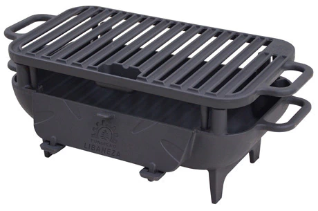 Churrasqueira de ferro fundido a carvão stylos portátil mesa Libaneza - comprar online