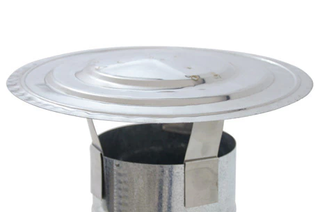 Chapéu chinês para chaminé 110 a 130 mm de fogão a lenha inox - comprar online