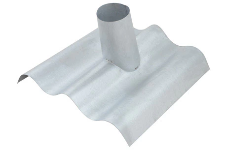 Telha de vedação curta para chaminé 110 a 120 mm de fogão a lenha modelo ondulada 6 mm galvanizado - comprar online