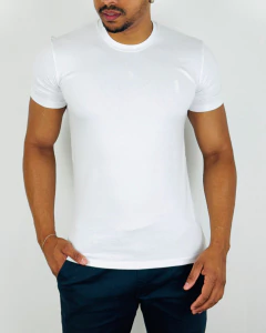 Camiseta Slim Fit Casual Cotton Branco - Zip-Off - comprar online
