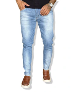 Calça Azul Skinny Básica - Jay Jones