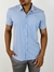 Camisa M/C Slim Fit Poliamida Azul Bebe - Zip-Off - comprar online