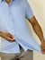 Camisa M/C Slim Fit Poliamida Azul Bebe - Zip-Off na internet