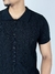 Camisa M/C Tricô Marbella Preto - Per Pochi na internet