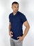 Camisa M/C Tricô Marbella Marinho - Per Pochi - Vip Homem Moderno