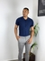 Camisa M/C Tricô Marbella Marinho - Per Pochi - loja online