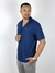 Camisa M/C Resort Gola Paletó Marinho - Zip-Off - Vip Homem Moderno