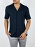 Camisa M/C Resort Gola Paletó Preto - Zip-Off - comprar online