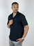 Camisa M/C Resort Gola Paletó Preto - Zip-Off - Vip Homem Moderno