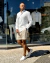 Camisa M/L Linho Linen Gola Padre Branco - Per Pochi