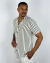 Camisa Manga Curta Tricô Resort Listrado - Zikani na internet