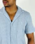 Camisa Tricô Relaxed Fit Manga Curta Resort - Zip-Off - Vip Homem Moderno