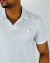 Polo Slim Fit Textura Gola Esporte - Zip-Off - comprar online
