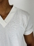 Camiseta Gola V Textura Off White - Bold For Life - Vip Homem Moderno