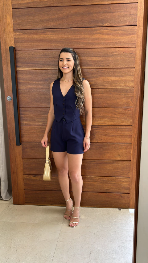 CONJUNTO ALFAIATARIA COLETE - comprar online