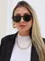 Óculos de Sol Hype Preto Fosco - Fortuna Sunglasses | Óculos de Sol Femininos de Qualidade 