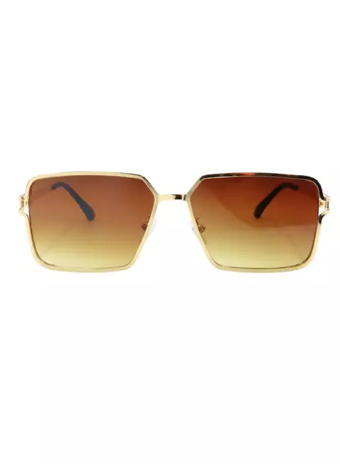 Óculos de Sol Boston Dourado Marrom Degradê - comprar online