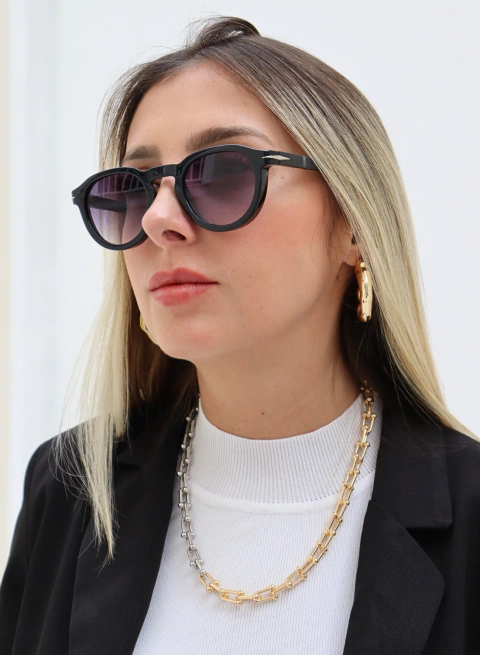 Óculos de Sol Hype Preto Degradê - comprar online