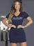 VESTIDO T-SHIRT FEMININO COM DECOTE V COM ESTAMPA ESTILOSA PIT BULL - Jn Multimarcas Recife