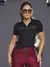 POLO FEMININA MODERNA E CASUAL COM ESCRITA PIT BULL E ZÍPER FRONTAL - comprar online
