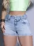 SHORT FEMININO JEANS CURTO MODELADOR CINTURA ALTA IRRESISTÍVEL E VERSÁTIL - loja online
