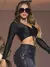 CROPPED MANGA LONGA PIT BULL JEANS COM DETALHES FASHION E DECOTE V - comprar online