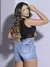 SHORT SAIA CURTO PIT BULL JEANS MODERNO E ELEGANTE COM BORDADO MANUAL - Jn Multimarcas Recife