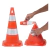 CONE FLEXIVEL LARANJA 75CM REFLETIVO - PLASTCOR - comprar online