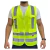 COLETE REFLETIVO AMARELO COM 4 BOLSOS - S293 - ROGI EPI