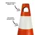 CONE LARANJA E BRANCO - 75 CM - PLT - loja online