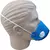 RESPIRADOR DESCARTÁVEL PFF2 AZUL COM VÁLVULA NUCA SUPER SAFETY - CA 44595 - ROGI EPI