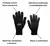 LUVA COTTON BLACK PIGMENTADA TAM ÚNICO 09 VOLK- CA 36347 - ROGI EPI