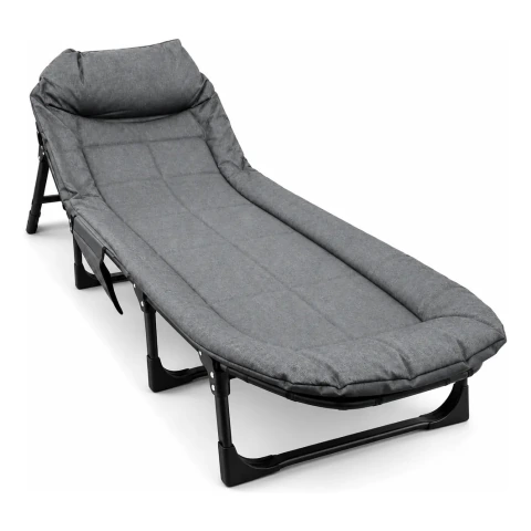 Catre Cama Campaña Plegable 170x60cm Camping Portátil
