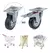 Pack X4 Ruedas Industriales Negra Rueda Giratoria Multiusos - Eoland