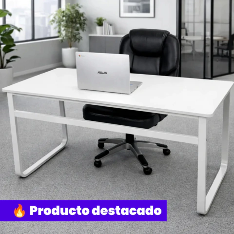 Escritorio 120x60x77cm Metálico Computador Oficinas Estudio