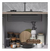 Lavaplato Empotrado Cubierta Lava Plato Simple Negro 80x45cm - comprar en línea