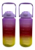 X2 Botella Deportiva Termo Agua 2 Lt Botellas Motivacionales
