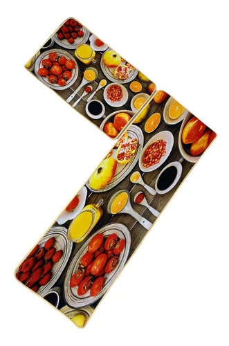 Pack Alfombra De Cocina Antideslizante Alfombras Baño Hogar