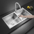 Lavaplatos Doble Empotrado Lavaplato Acero Inoxidable 78x43 - comprar en línea