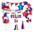X2 Globos Metalicos Globo Bandera Decoracion Fiestas Patrias - comprar en línea