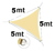 Pack X2 Vela Sombra 5mx5m Toldos Malla Sombra Triangular en internet