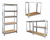 Estante Rack Metalico 180 X 90 X 40 Galvanizado Imsi Home Color Plateado - tienda en línea