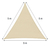 X2 Carpa Toldo Vela Triangular Vela Sombra Lona Toldo 5x5x5m - Eoland