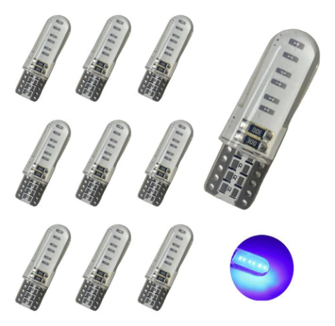 X10 Ampolleta Cola De Pescado Led Ampolleta Auto Luz Led T10