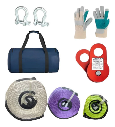 Kit De Remolque Eslingas De Amarre Para Auto 7 Piezas