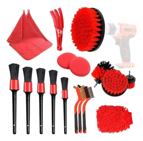 Kit Limpieza Auto 18 Pzs Pulidor De Focos Limpieza Auto