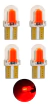 X4 Ampolleta Cola De Pescado Led Ampolleta Auto Luz Led T10
