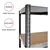 Estanterias Metalicas Rack Metalico Repisas Negro 180x90x40 - Eoland