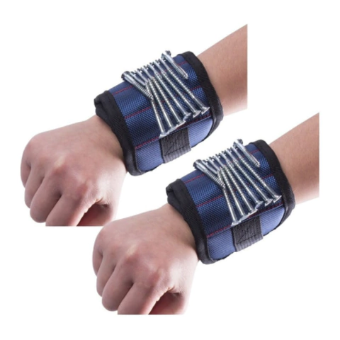 X2 Muñequera Magnetica Sujeta Tornillos Brazalete Magnetico - comprar en línea