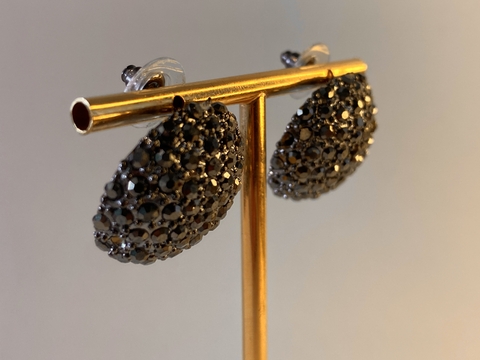 BRINCO BOLA PRETO CRAVEJADO - comprar online